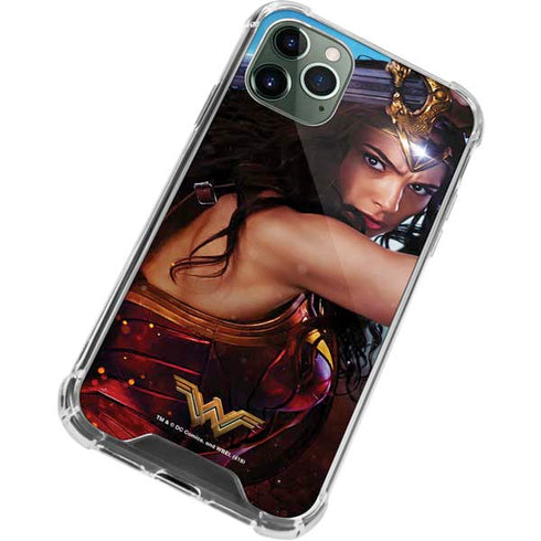 DC Comics Wonder Woman Battle Ready Poster iPhone 11 Pro Max Clear Case