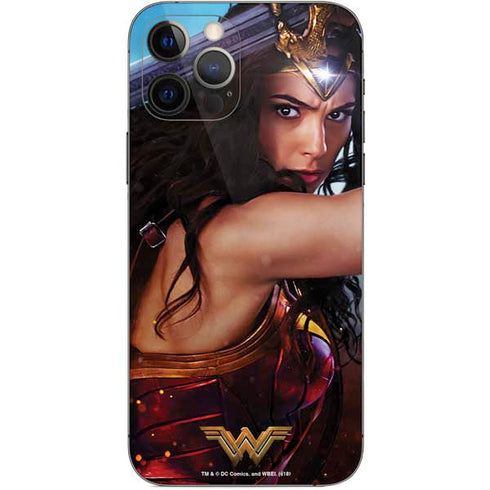 DC Comics Wonder Woman Battle Ready Poster iPhone 12 Pro Skin