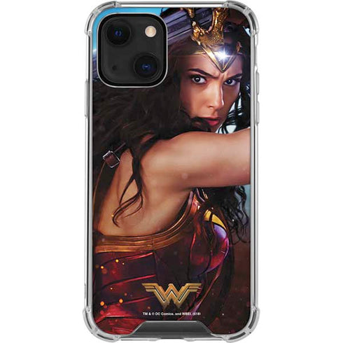 DC Comics Wonder Woman Battle Ready Poster iPhone 14 Plus Clear Case