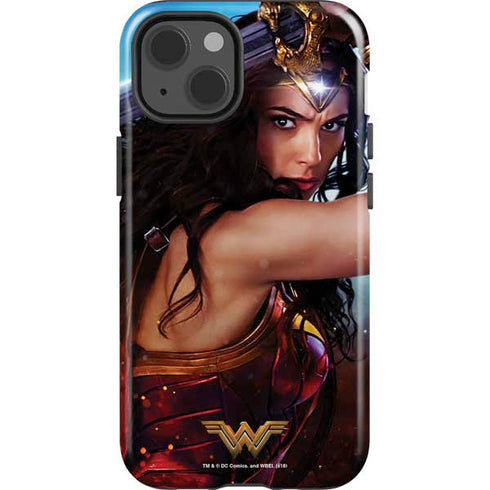 DC Comics Wonder Woman Battle Ready Poster iPhone 15 Impact Case