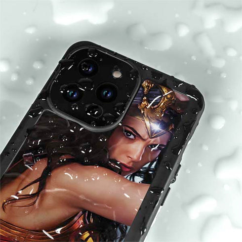DC Comics Wonder Woman Battle Ready Poster iPhone 14 Pro Max Waterproof Case