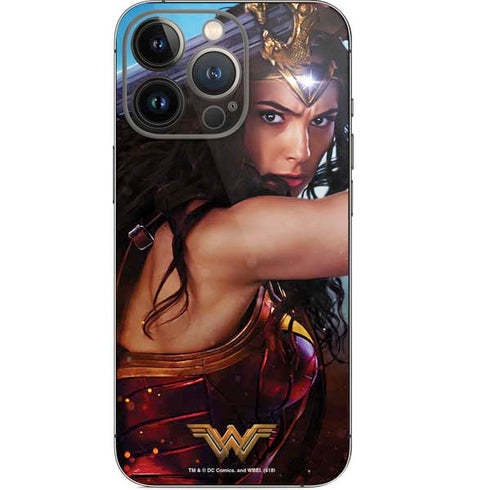 DC Comics Wonder Woman Battle Ready Poster iPhone 14 Pro Skin