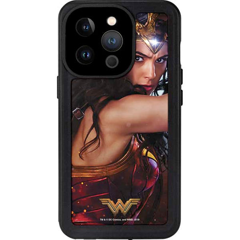 DC Comics Wonder Woman Battle Ready Poster iPhone 14 Pro Waterproof Case