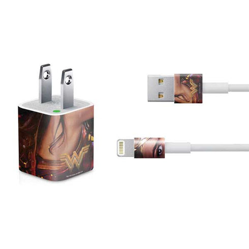 DC Comics Wonder Woman Battle Ready Poster iPhone Charger (5W USB) Skin
