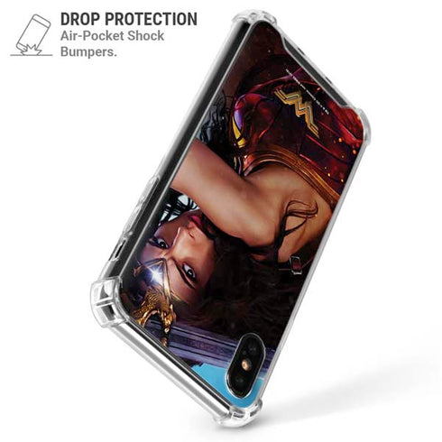 DC Comics Wonder Woman Battle Ready Poster iPhone XS Max Clear Case