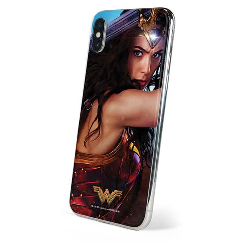 DC Comics Wonder Woman Battle Ready Poster iPhone XS Skin