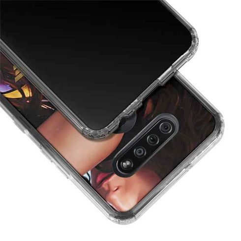 DC Comics Wonder Woman Battle Ready Poster LG K51/Q51 Clear Case
