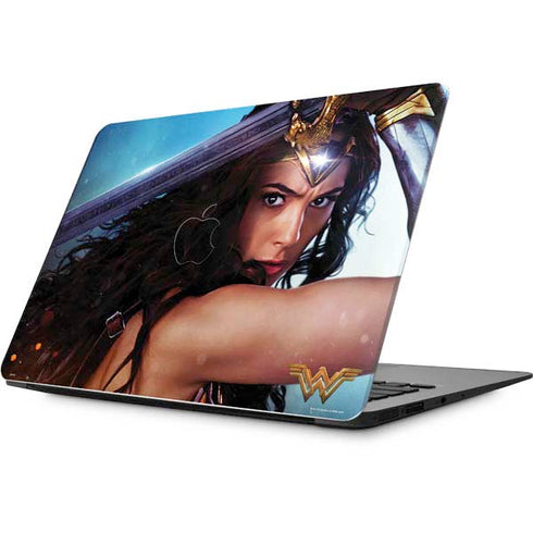 DC Comics Wonder Woman Battle Ready Poster Apple MacBook Skin