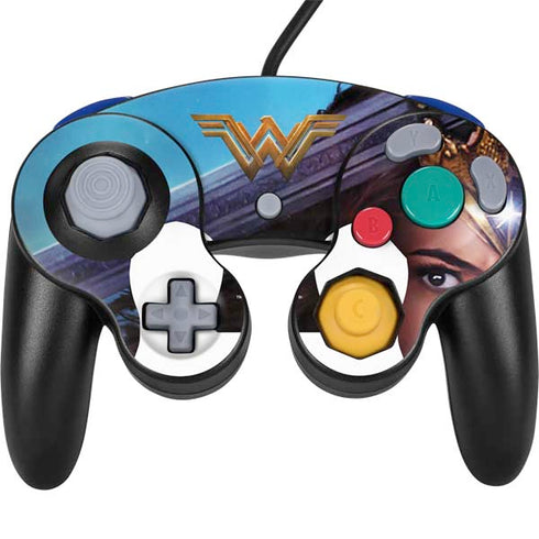 DC Comics Wonder Woman Battle Ready Poster Nintendo GameCube Controller Skin
