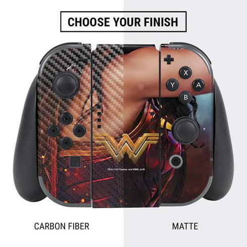 DC Comics Wonder Woman Battle Ready Poster Nintendo Switch Bundle Skin