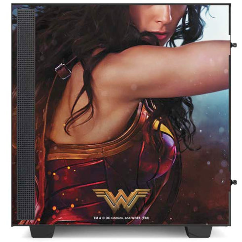 DC Comics Wonder Woman Battle Ready Poster NZXT H510 Compact ATX Mid-Tower Case Skin