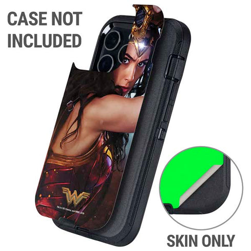 DC Comics Wonder Woman Battle Ready Poster Otterbox Defender iPhone Skin