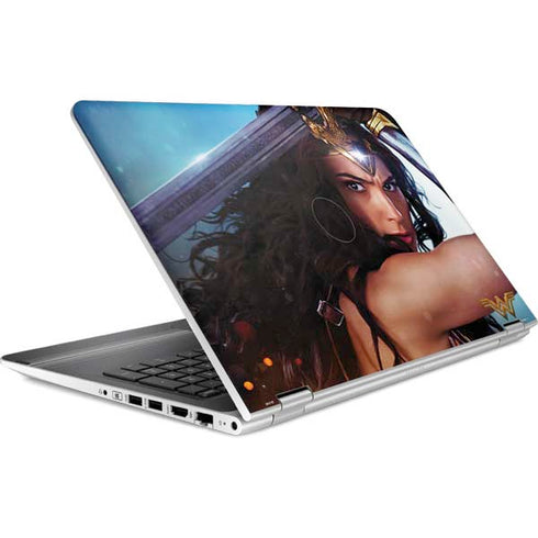 DC Comics Wonder Woman Battle Ready Poster HP Pavilion Skin