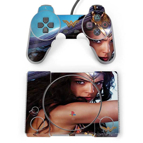 DC Comics Wonder Woman Battle Ready Poster PlayStation Classic Bundle Skin