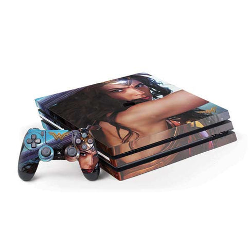 DC Comics Wonder Woman Battle Ready Poster PS4 Pro Bundle Skin