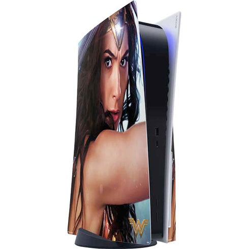 DC Comics Wonder Woman Battle Ready Poster PS5 Console Skin
