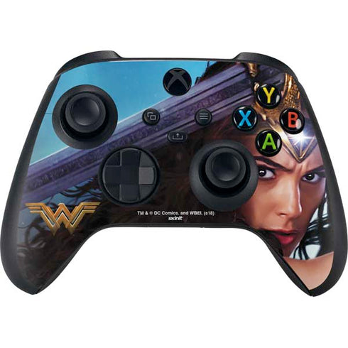 DC Comics Wonder Woman Battle Ready Poster Xbox Series X Controller Skin