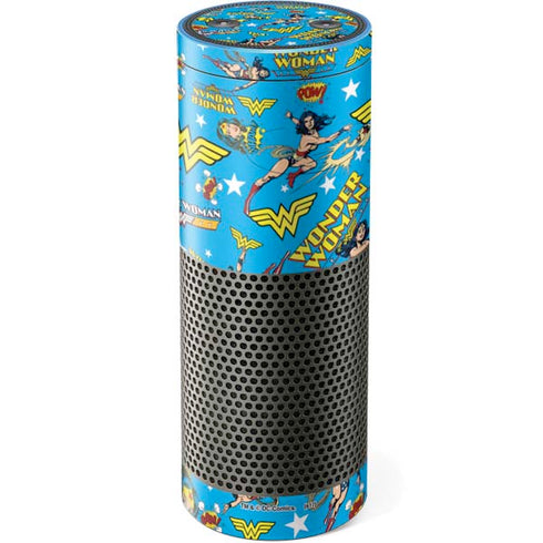 DC Comics Wonder Woman Action pose pattern Amazon Echo Skin