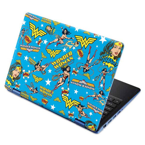 DC Comics Wonder Woman Action pose pattern Aspire R11 11.6in Skin