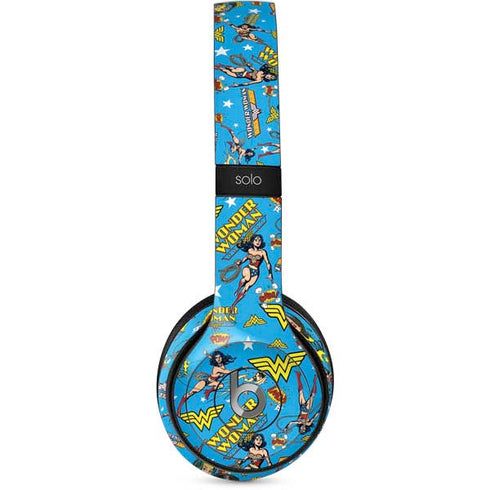 DC Comics Wonder Woman Action pose pattern Beats Solo 2 Wired Skin