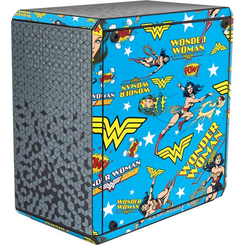DC Comics Wonder Woman Action pose pattern Cooler Master MasterBox Q300L Mini Tower Skin