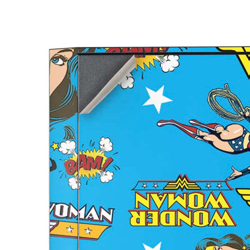 DC Comics Wonder Woman Action pose pattern Corsair 4000D Tempered Glass Mid-Tower ATX Case Skin