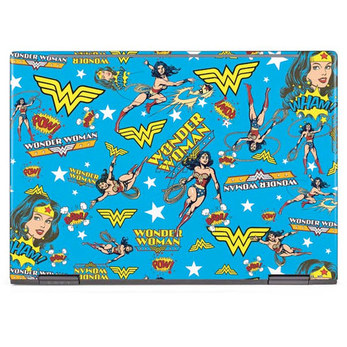 DC Comics Wonder Woman Action pose pattern HP Envy Skin