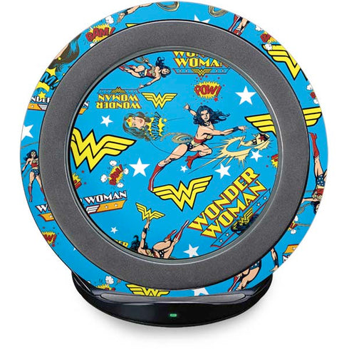DC Comics Wonder Woman Action pose pattern Fast Charge Wireless Charging Stand Skin