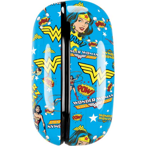 DC Comics Wonder Woman Action pose pattern Galaxy Buds Pro Skin