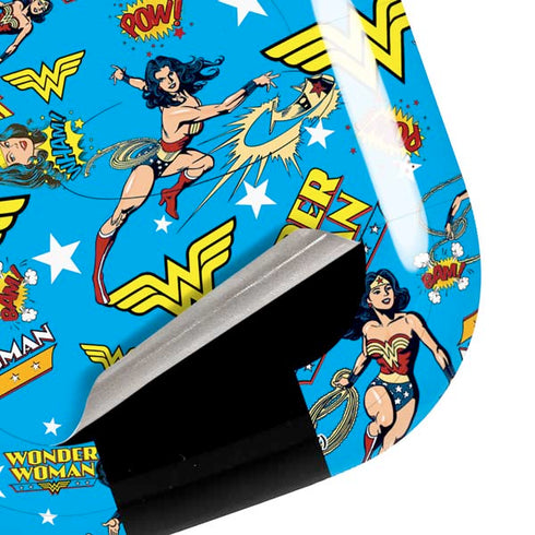 DC Comics Wonder Woman Action pose pattern Galaxy Buds Pro Skin