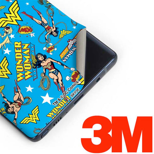 DC Comics Wonder Woman Action pose pattern Galaxy Note 9 Skin
