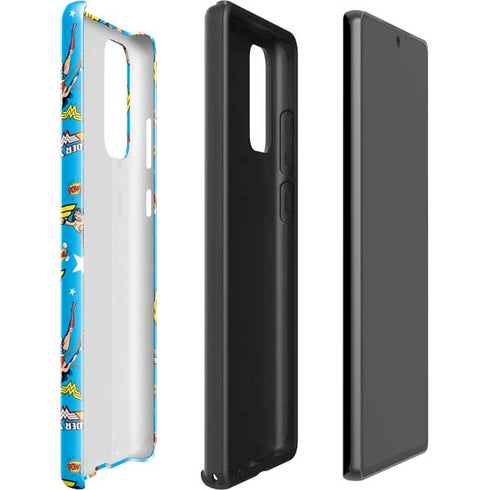 DC Comics Wonder Woman Action pose pattern Galaxy Note20 5G Pro Case