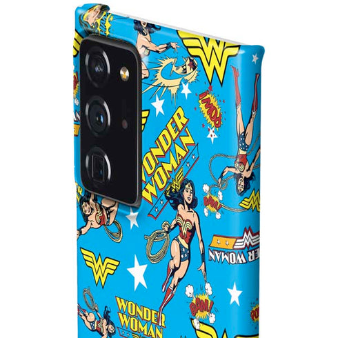 DC Comics Wonder Woman Action pose pattern Galaxy Note20 Ultra 5G Lite Case