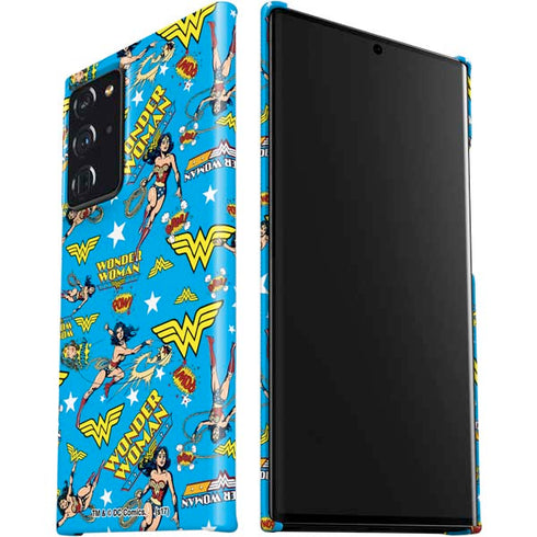 DC Comics Wonder Woman Action pose pattern Galaxy Note20 Ultra 5G Lite Case