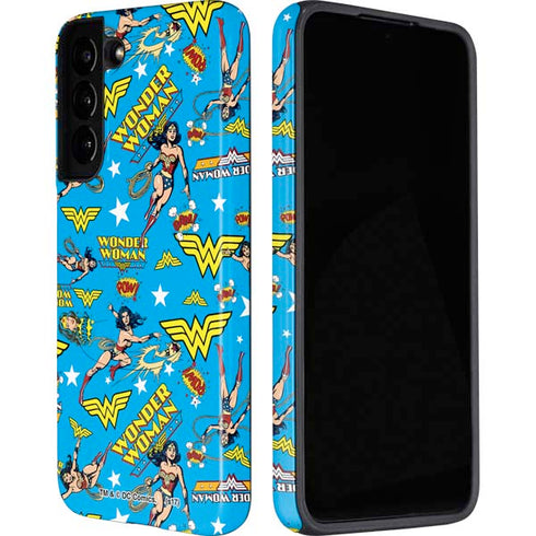 DC Comics Wonder Woman Action pose pattern Galaxy S22 Pro Case
