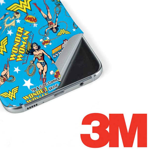 DC Comics Wonder Woman Action pose pattern Galaxy S8 Skin