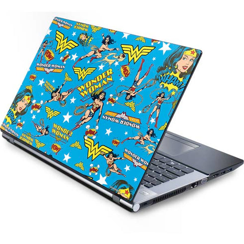 DC Comics Wonder Woman Action pose pattern Generic Laptop Skin