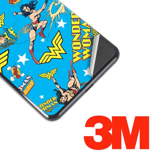 DC Comics Wonder Woman Action pose pattern Google Pixel 3 XL Skin