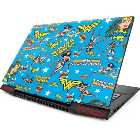 DC Comics Wonder Woman Action pose pattern Lenovo IdeaPad Skin