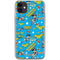 DC Comics Wonder Woman Action pose pattern iPhone 11 Clear Case