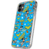 DC Comics Wonder Woman Action pose pattern iPhone 11 Clear Case