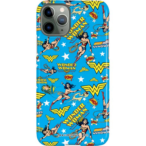 DC Comics Wonder Woman Action pose pattern iPhone 11 Pro Lite Case