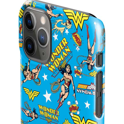 DC Comics Wonder Woman Action pose pattern iPhone 11 Pro Lite Case