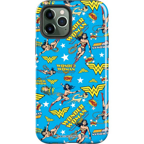 DC Comics Wonder Woman Action pose pattern iPhone 12 Pro Max Impact Case