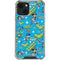 DC Comics Wonder Woman Action pose pattern iPhone 14 Plus Clear Case