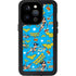 DC Comics Wonder Woman Action pose pattern iPhone 14 Pro Waterproof Case