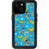 DC Comics Wonder Woman Action pose pattern iPhone 15 Waterproof Case