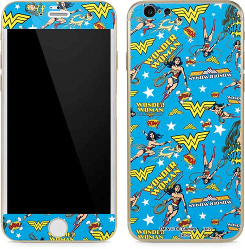 DC Comics Wonder Woman Action pose pattern iPhone 6/6s Skin