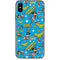 DC Comics Wonder Woman Action pose pattern iPhone XS Skin