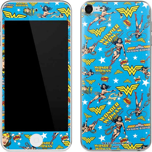 DC Comics Wonder Woman Action pose pattern Apple iPod Skin